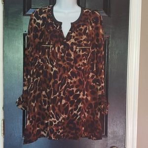 Rafaella Size M  animal print top NWOT
